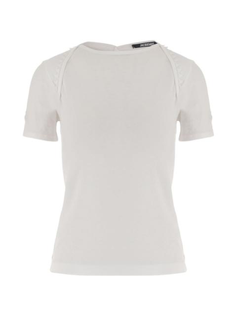 JACQUEMUS ruffled buttoned T-shirt