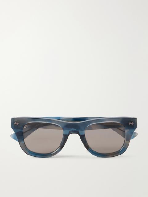 Bottega Veneta Bold Ribbon Stud D-Frame Recycled-Acetate Sunglasses