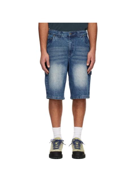 Dime Blue Classic Denim Shorts