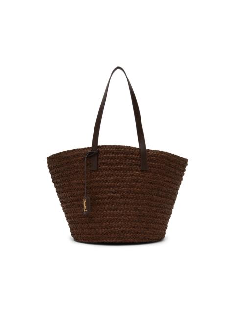 SAINT LAURENT Brown Medium Panier Tote