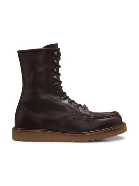 BOSS BOSS BY BECKHAM LACE-UP BOOTS IN LEATHER