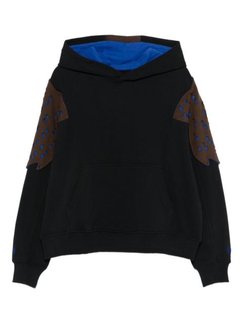 Kiko Kostadinov x Fox Lab perforated fleece hoodie
