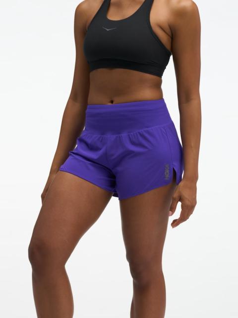 HOKA Women's Glide Short MR 3.5" Brief in Cosmic Purple