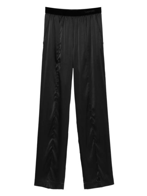 TOM FORD Tom Ford Logo Silk Pajama Trousers