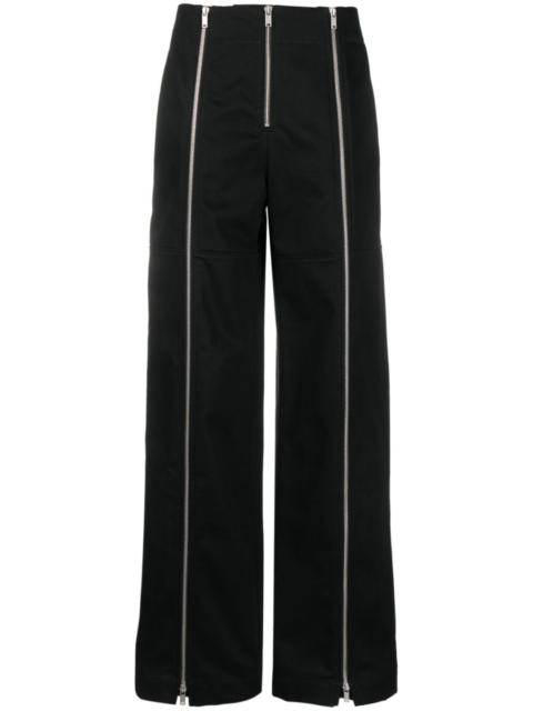Jil Sander zip-up wide-leg trousers