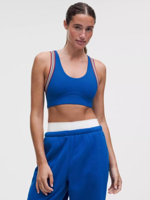 lululemon Groove Yoga Bra Light Support, B/C Cup *Striped Trim