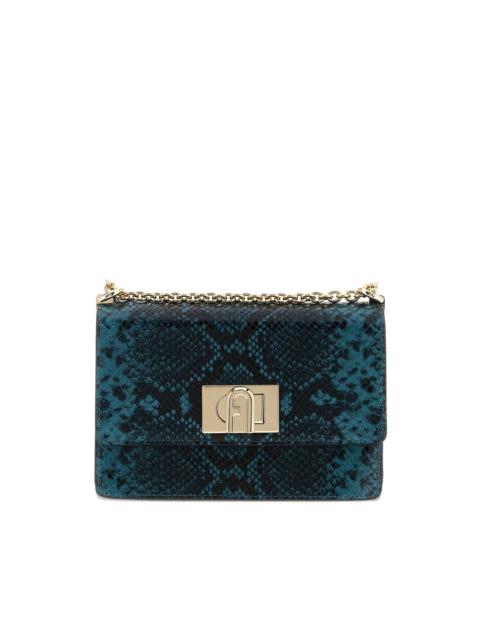 FURLA arco python-print crossbody bag