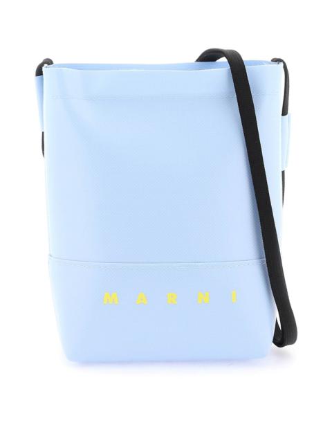 COATED CANVAS CROSSBODY BAG