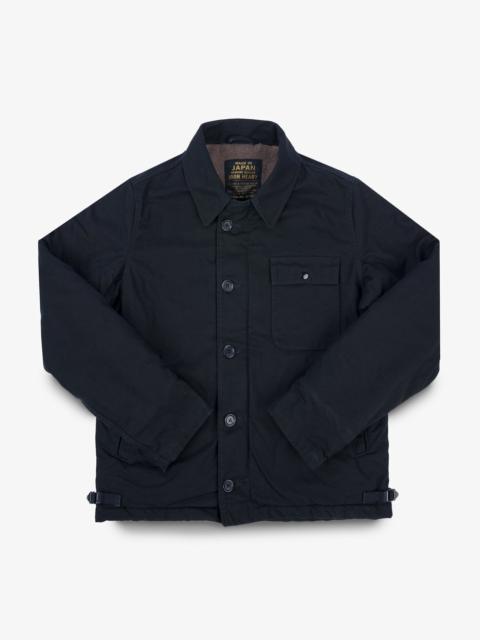 Iron Heart IHM-39-BLK Military Serge A2 Deck Jacket - Black