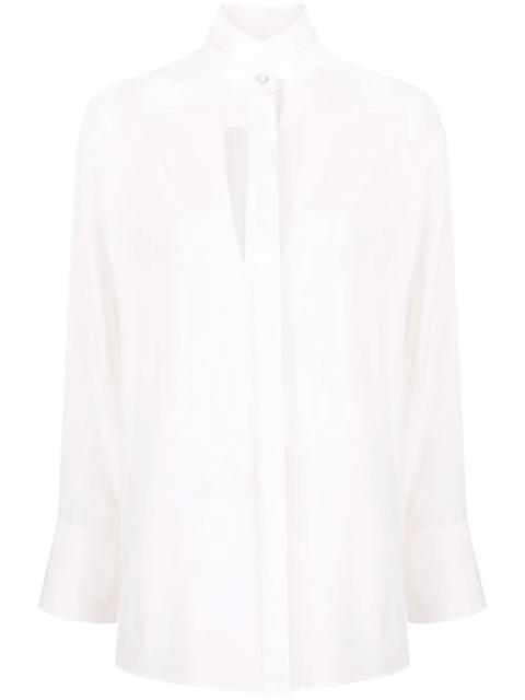 Givenchy cut-out detail silk shirt