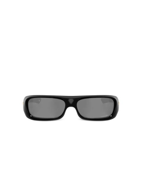 OAKLEY biker-frame tinted sunglasses