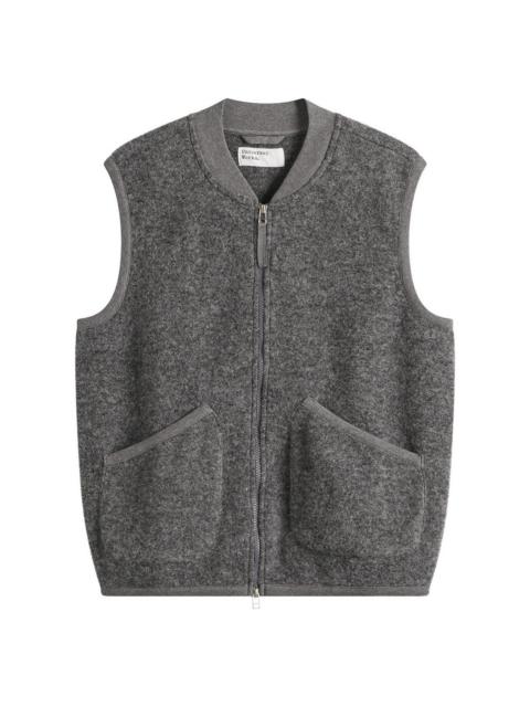 Universal Works Universal Works Wool Fleece Zip Waistcoat