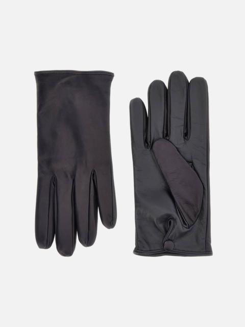 HOGAN Touch Gloves in Leather Blue
