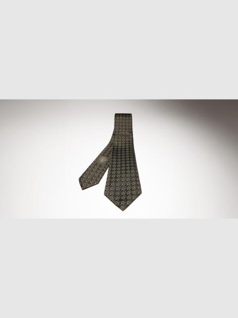 GUCCI Horsebit silk jacquard tie