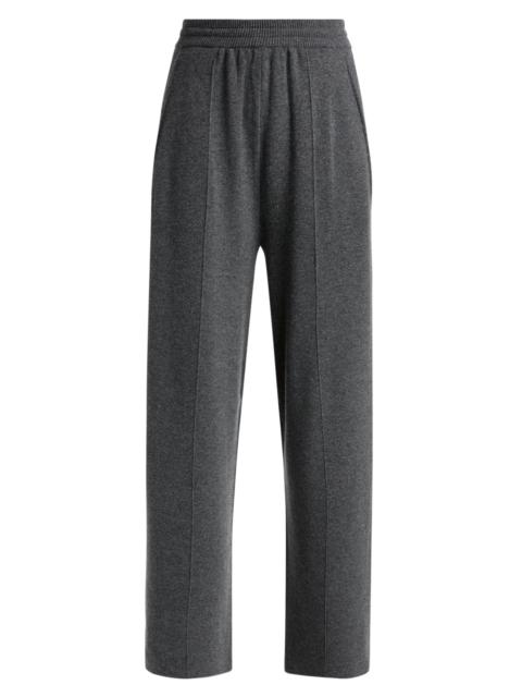 Lanvin Women's Stretch-Wool-Cashmere Relaxed Trousers - Dove