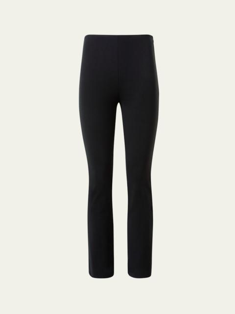 AKRIS Cindy Signature Jersey Bootcut-Leg Ankle Pants