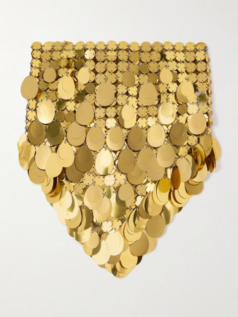 rabanne Sparkle Assembly Paillette-embellished Chainmail Mini Skirt