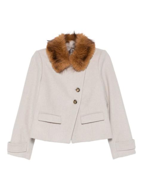 ba&sh Terry button-fastening coat