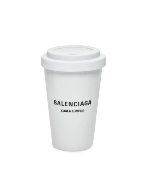 BALENCIAGA Cities Kuala Lumpur Coffee Cup in White