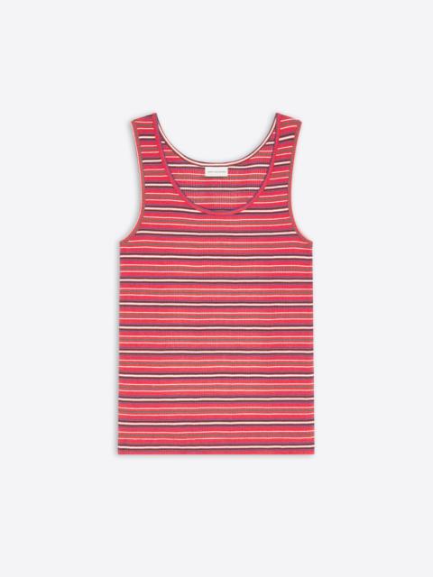 Dries Van Noten RIBBED COTTON TANK TOP