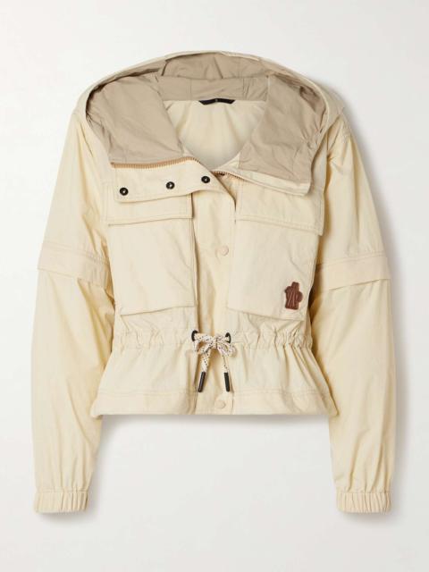 Limosee hooded crinkled-shell jacket