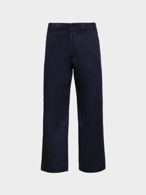 FRANCES VALENTINE Coleman Straight-Leg Woven Stretch Cotton Pants