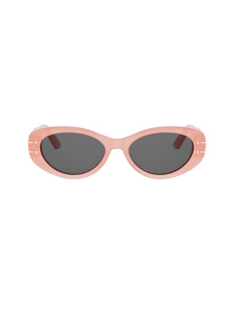 Dior Women's DiorSignature B8U 53MM Butterfly Sunglasses - Shiny Pink And Smoke