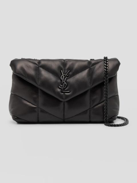 SAINT LAURENT Lou Puffer Toy YSL Shoulder Bag in Quilted Leather