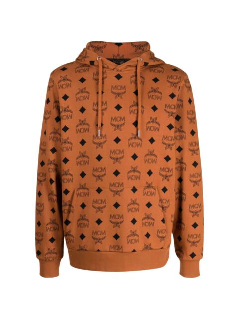 MCM monogram-pattern cotton hoodie