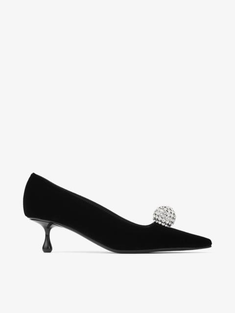 JIMMY CHOO Orb Pump 50
Black Velvet Pumps