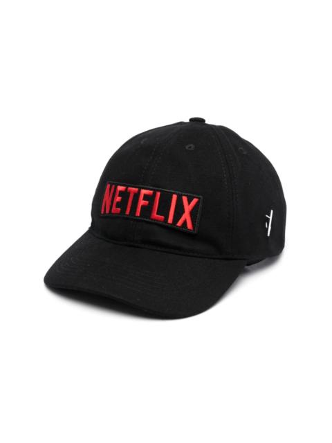 Junya Watanabe MAN x Netflix logo-patch cotton cap