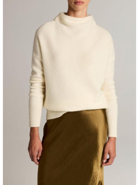 Vince Plush Cashmere Funnel-Neck Sweater