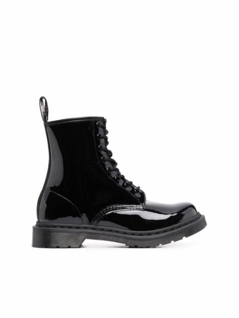 high-shine ankle boots