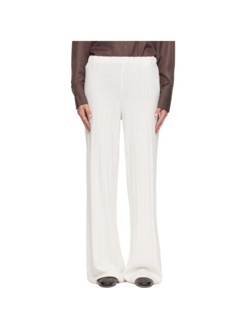 LISA YANG Off-White Shannen Trousers