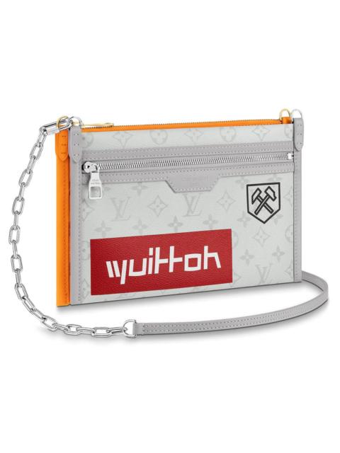 Louis Vuitton Louis Vuitton Double Flat Messenger Monogram Logo Story White/Orange