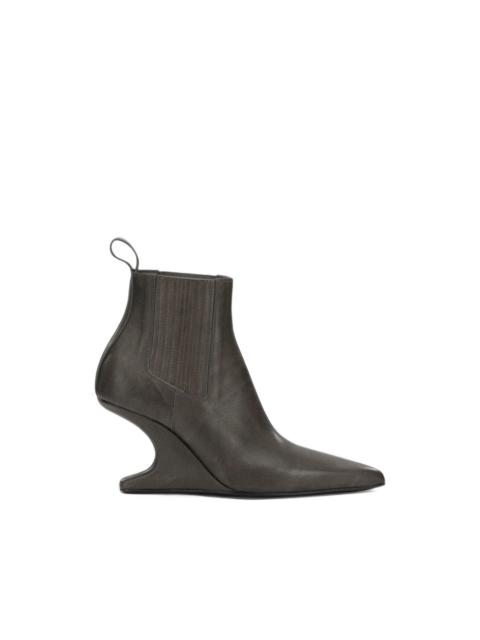 Rick Owens sculptural-wedge ankle boots