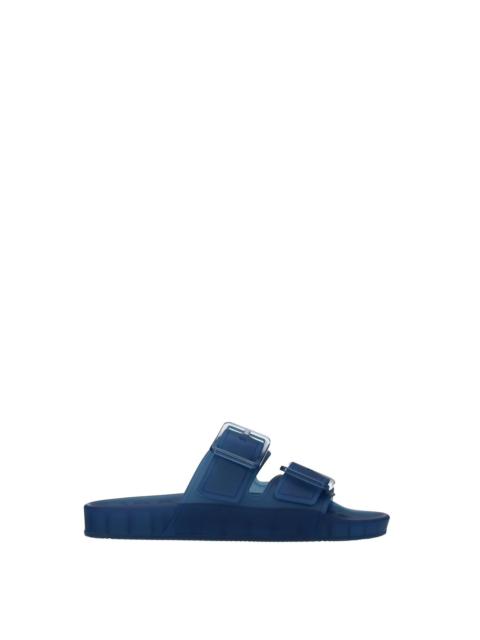 BALENCIAGA Slippers and clogs Plastic Blue Transparent