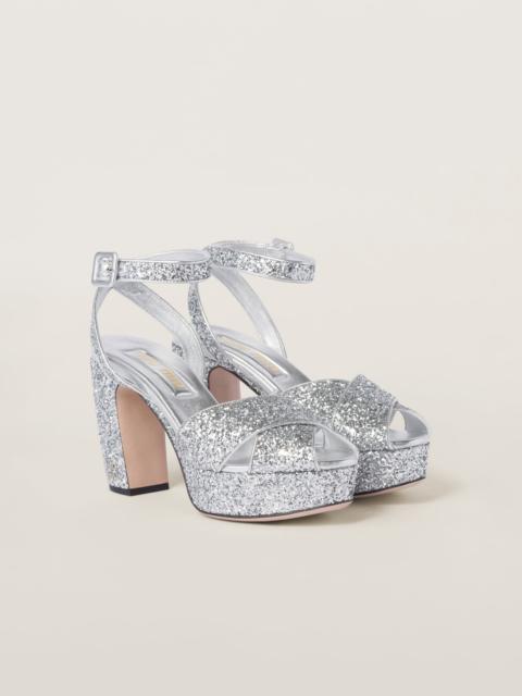 Miu Miu Glitter sandals