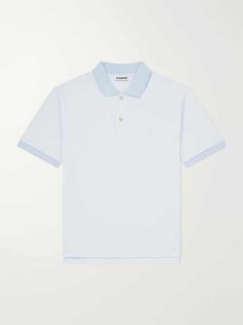 Jil Sander Logo-Embroidered Cotton-Piqué Polo Shirt