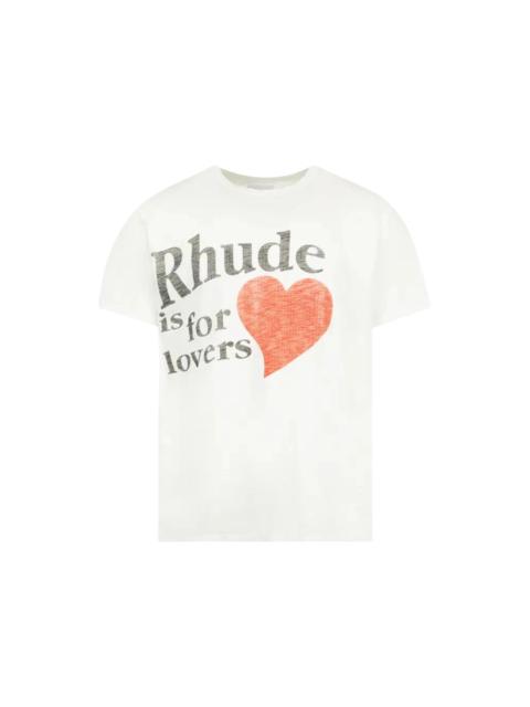 Rhude Rhude Lovers Slub T-Shirt White