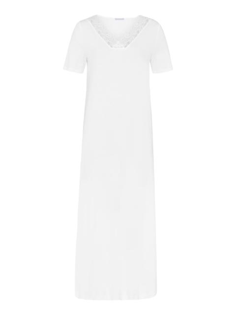 HANRO Moments Lace Trim Cotton Nightgown