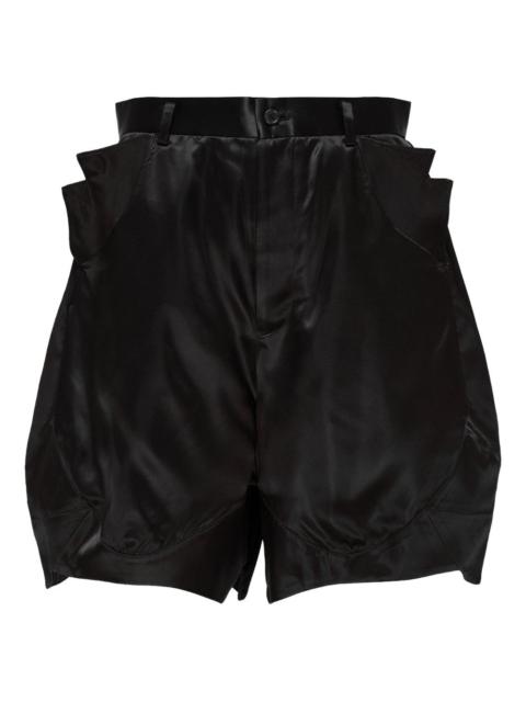 Noir Kei Ninomiya pocket-detail satin shorts