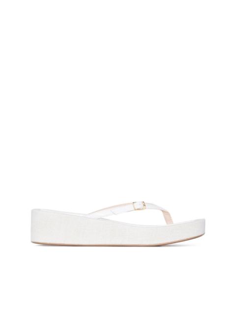 JACQUEMUS Les Tatanes Lin flatform sandals