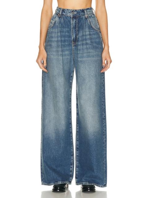 GRLFRND Chloe Super High Rise Pleated Wide Leg