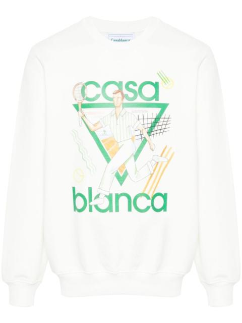 CASABLANCA Le Jeu organic-cotton sweatshirt