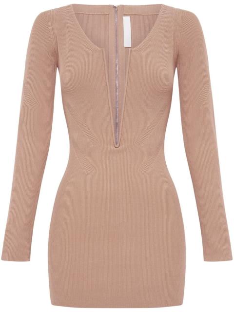 Dion Lee Angled ribbed-knit dress