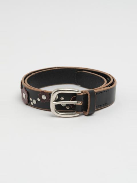 Our Legacy 3 cm Belt Black Meadow Leather