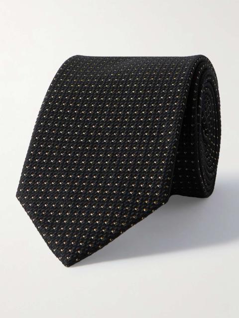8cm Metallic Silk-Blend Jacquard Tie