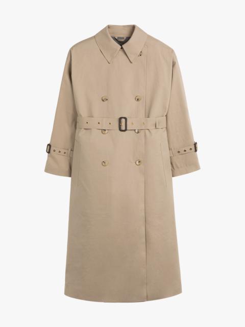 Mackintosh BUCKHOLME FAWN BONDED COTTON TRENCH COAT