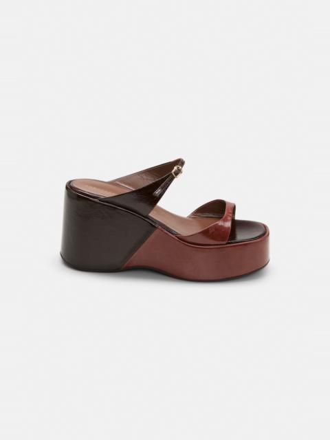 DOROTHEE SCHUMACHER CRACKLE SHINE wedge sandal